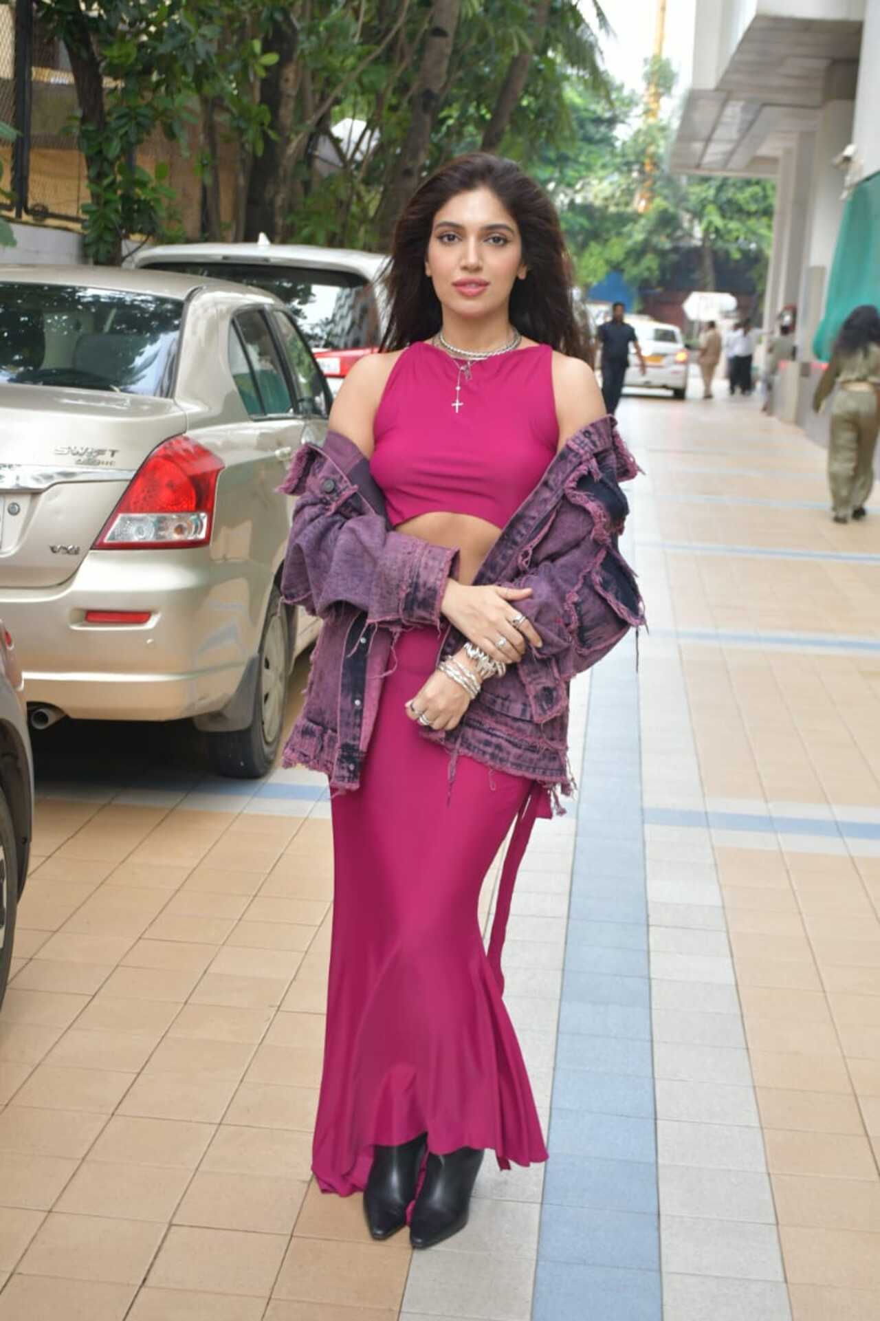 Bhumi Pednekar looked stunning in pink separates